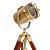 Aluminum and Wood Tripod Table Lamp Brown Pack of 1 - top_view