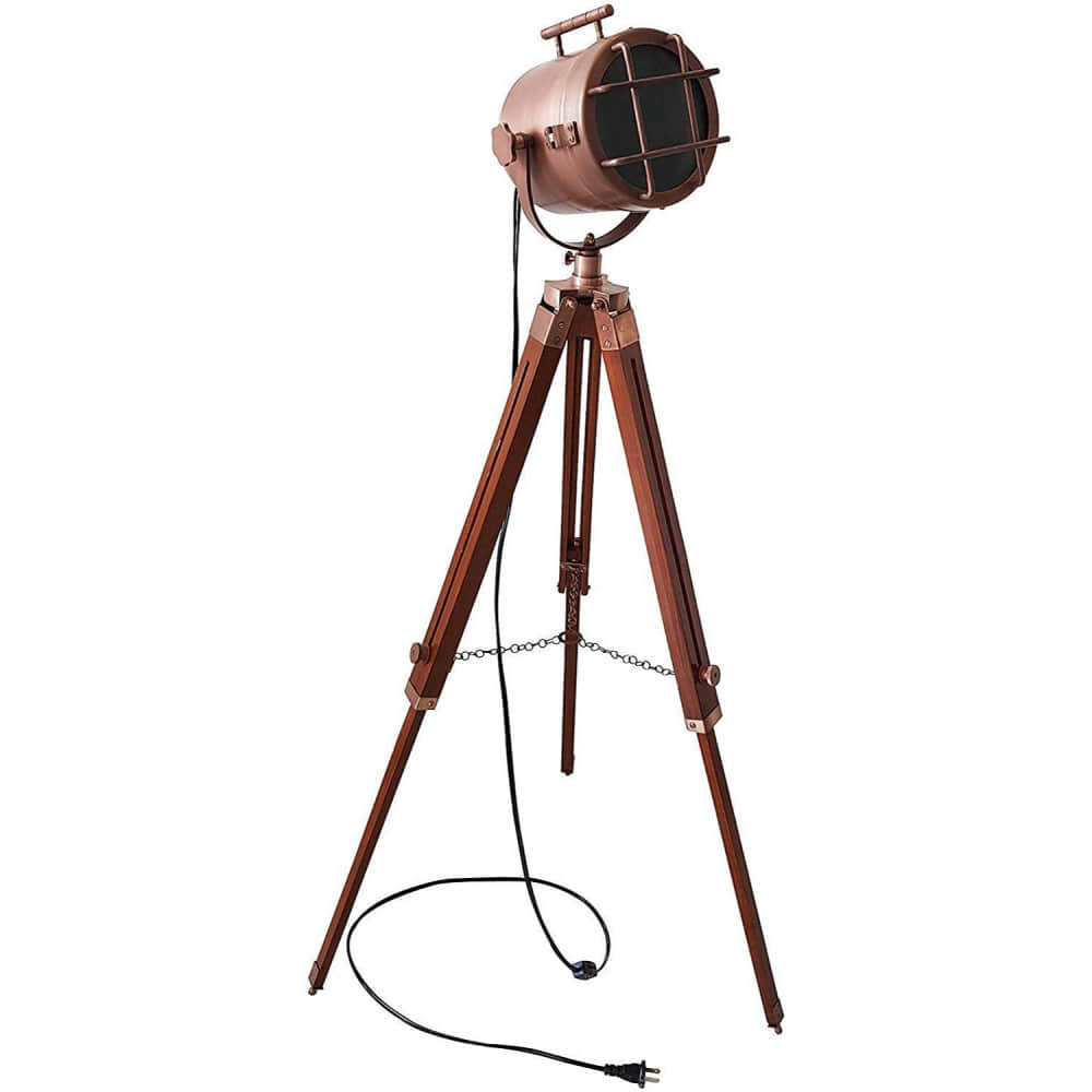 Floor Tripod Lamp Spot Light with Stand Handmade Focus - photo
