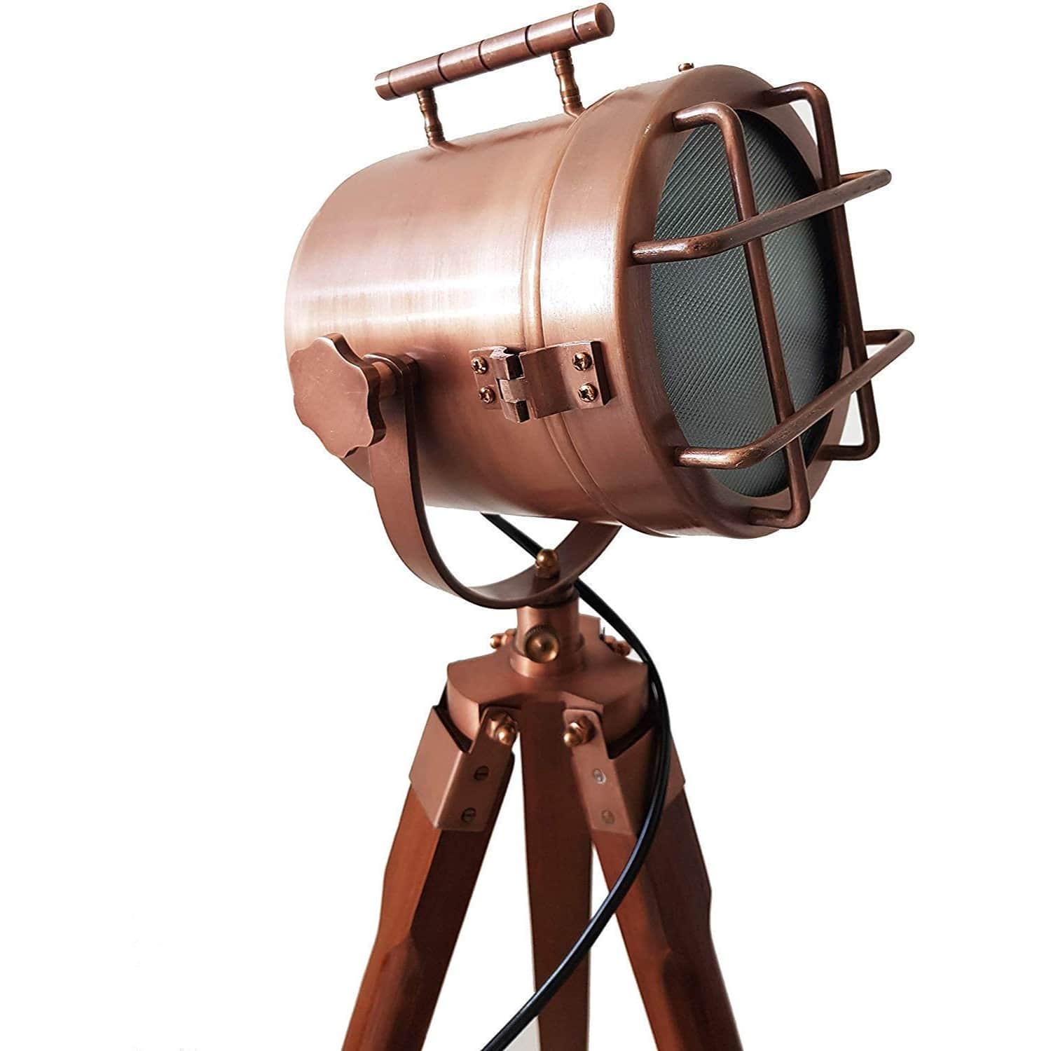 Floor Tripod Lamp Spot Light with Stand Handmade Focus - front_view