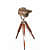 Wooden Tripod Nickel Spot Light With Tripod Stand (Nickle Finish) - front_view