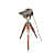 Wooden Tripod Nickel Spot Light With Tripod Stand (Nickle Finish) - rear_view