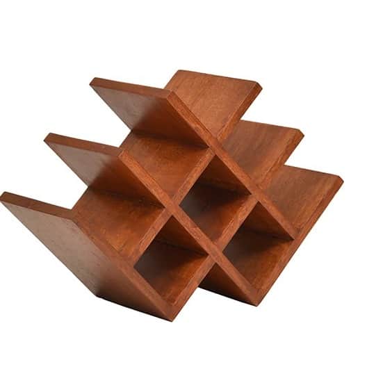 Wooden Bar Wine Holder - front_view
