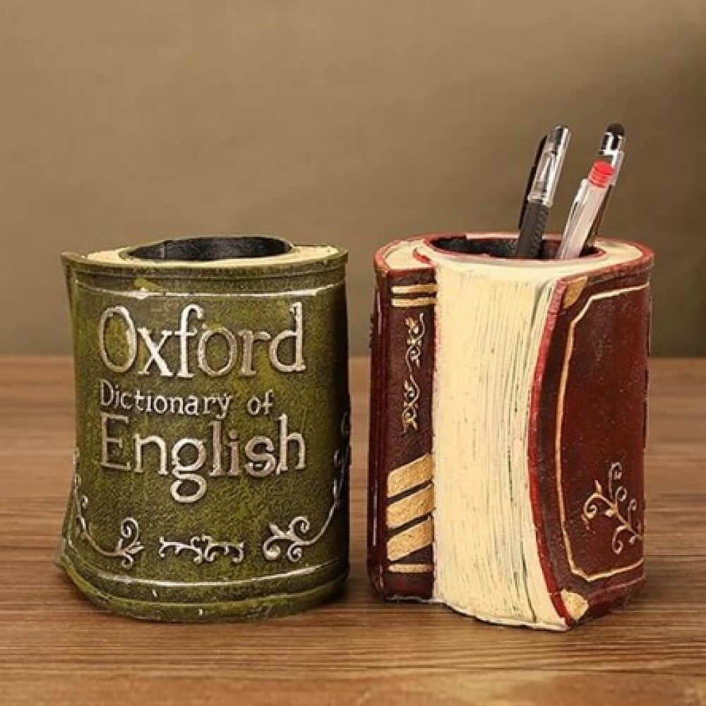 Vintage Book Pen Holder/Planter - photo