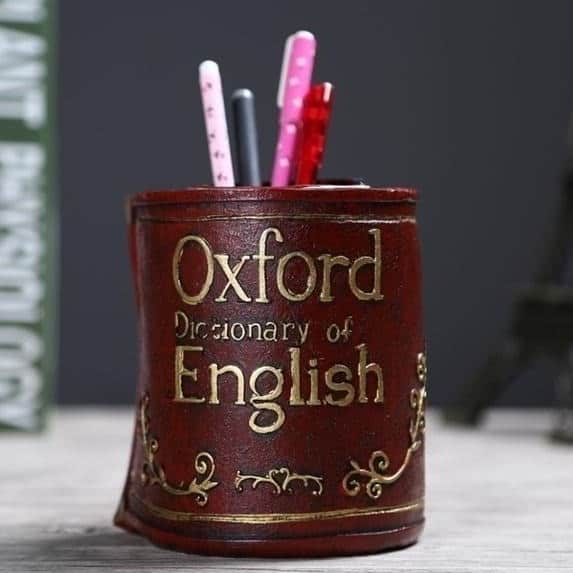 Vintage Book Pen Holder/Planter - front_view