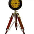 Antique Table Desk Tripod Wall Clock 15 inch - photo