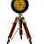 Antique Table Desk Tripod Wall Clock 15 inch - photo