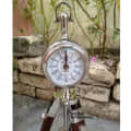 Adjustable Wooden Tripod Stand Clock Shiny Silver Clock Desk Clock Home Decor - front_view