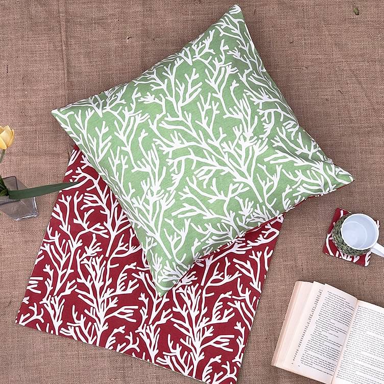 Branches-Dual Sided Outdoor Cushion Cover (Set of 2)