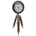 Tripod Table Clock with Adjustable Stand - front_view