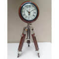 Tripod Table Clock with Adjustable Stand - rear_view