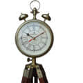 Antique Wooden Tripod Wall Clock (28 Inches) - top_view