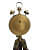 Wooden and Metal Tripod Clock with Big Size Stand Antique Look - rear_view