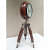 Brown Colour Tripod Table Clock with Adjustable Stand - front_view