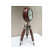 Brown Colour Tripod Table Clock with Adjustable Stand - top_view