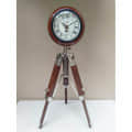Handicraft Tripod Table Clock with Adjustable Stand Heavy Floor - front_view