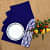Royal Blue Set Of 6 Cotton Placemats - front_view