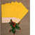Sunny Yellow Set Of 6 Cotton Placemats - top_view