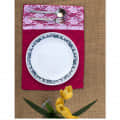 Heart Pink Set Of 6 Cotton Placemats - photo