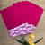 Heart Pink Set Of 6 Cotton Placemats - top_view