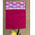 Heart Pink Set Of 6 Cotton Placemats - rear_view