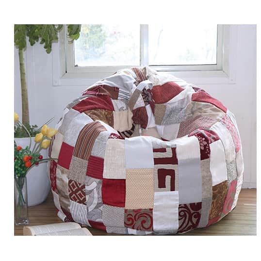 Shades of Red Beanbag Cover - rear_view