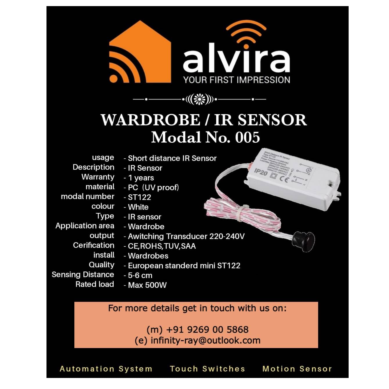 ALVIRA 005 Motion Sensor