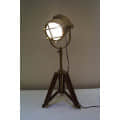 Tripod Spot Light Table Lamp In Mango Wood - top_view