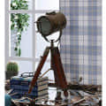 Tripod Antique Brass Studio Spot Light Lamp with Adjustable Tripod - photo