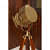Wood Tripod Brass Antique Floor Lamp and Spot Camera Focus Light - rear_view