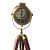 Spot light with wooden tripod/lamp adjustable floor stand with antique polished - front_view