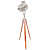 Tripod Spot Lamp Floor With Chrome Nickel Spotlight Focus - photo