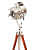 Tripod Spot Lamp Floor With Chrome Nickel Spotlight Focus - front_view