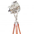 Tripod Spot Lamp Floor With Chrome Nickel Spotlight Focus - top_view