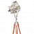 Tripod Spot Lamp Floor With Chrome Nickel Spotlight Focus - top_view