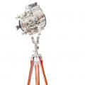 Tripod Spot Lamp Floor With Chrome Nickel Spotlight Focus - rear_view