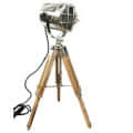Wooden Spot Lamp Studio Searchlight Floor Lamp - photo