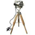 Wooden Spot Lamp Studio Searchlight Floor Lamp - front_view