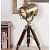 Brass Floor Tripod Stand Spot Light Lamp (Brown) - photo