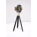 Hollywood Modern Floor Lamp Antique Designer Spotlight Wood - photo