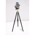 Hollywood Modern Floor Lamp Antique Designer Spotlight Wood - front_view