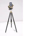 Hollywood Modern Floor Lamp Antique Designer Spotlight Wood - rear_view