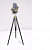 Hollywood Modern Floor Lamp Antique Designer Spotlight Wood - rear_view
