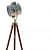 Photographer's Wooden Tripod Floor Spotlight - photo