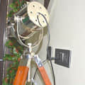 Floor Lamp Search Light Lamp With Wooden Tripod Stand - rear_view