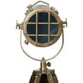 Brass Tripod Antique Floor Stand Spot Light (Brown)Pack of 1 - top_view