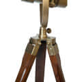 Brass Tripod Antique Floor Stand Spot Light (Brown)Pack of 1 - rear_view