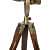 Brass Tripod Antique Floor Stand Spot Light (Brown)Pack of 1 - rear_view