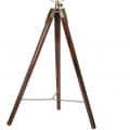 Brass Tripod Antique Floor Stand Spot Light (Brown)Pack of 1 - right_view