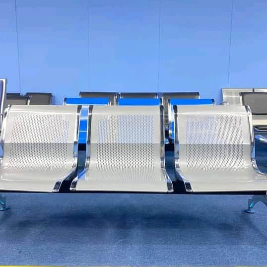 Timpani Three Seater Waiting Area Chair/ Reception Chair - front_view