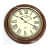 Wooden & Antique Wall Clock Roman Brown - top_view